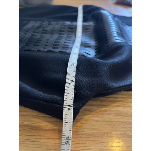 Trina Turk Black Leather Front Sleeveless Dress Size 0 - Picture 8 of 8